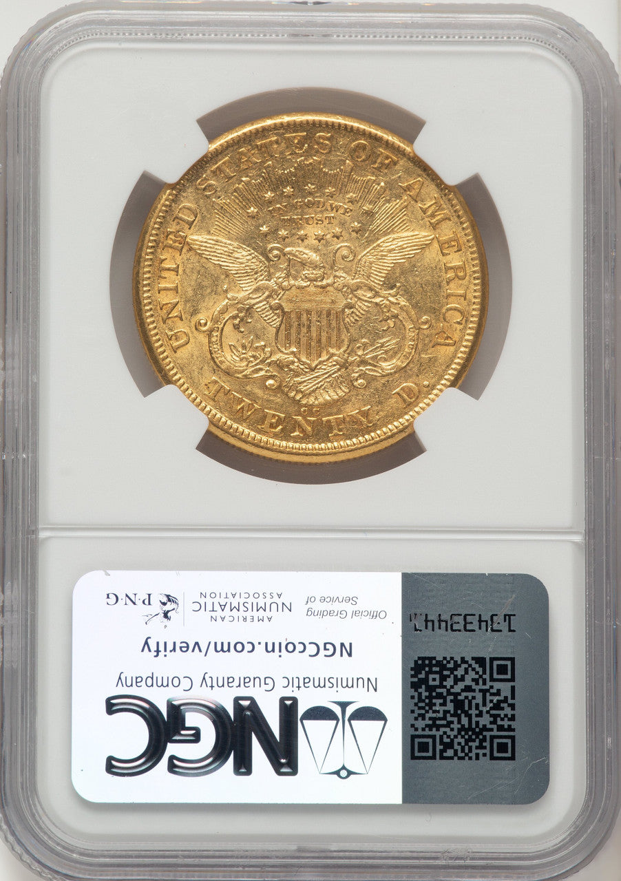 1873-CC $20 Liberty Double Eagle NGC AU55