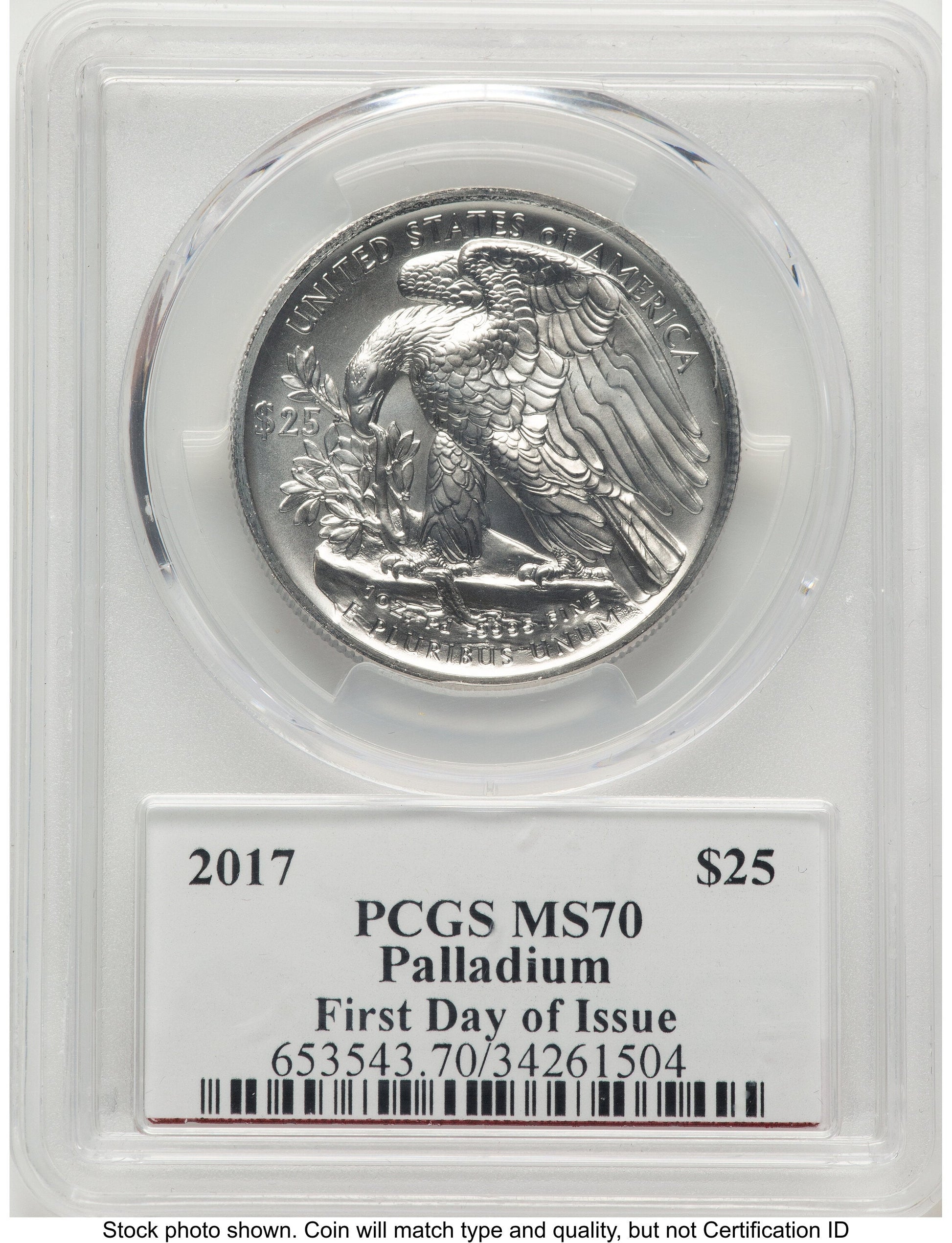 2017 Palladium Eagle 1 oz FDI PCGS MS70 Ed Moy