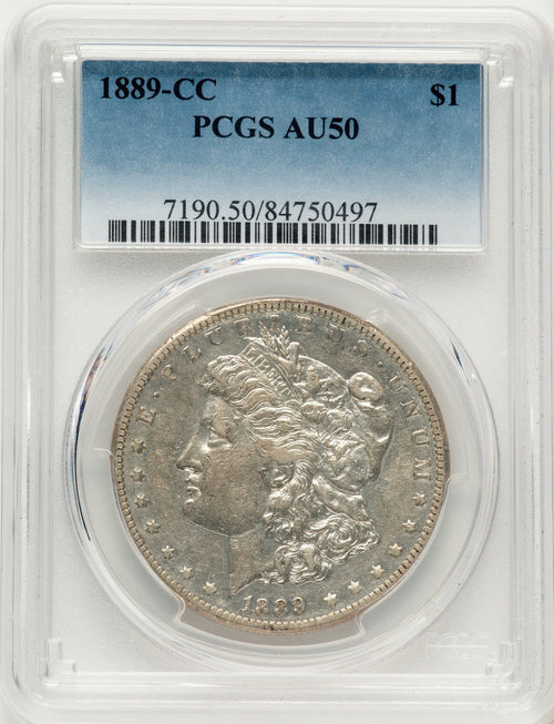 1889-CC Morgan Dollar PCGS AU50