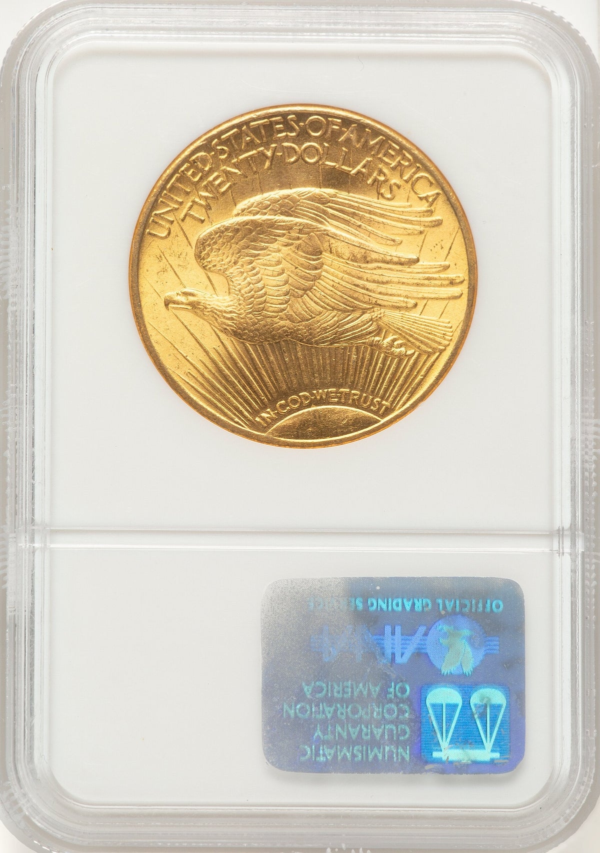 1925 $20 CAC Brown Label Saint-Gaudens Double Eagle NGC MS64
