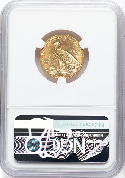 1908 $5 Indian Half Eagle NGC MS63