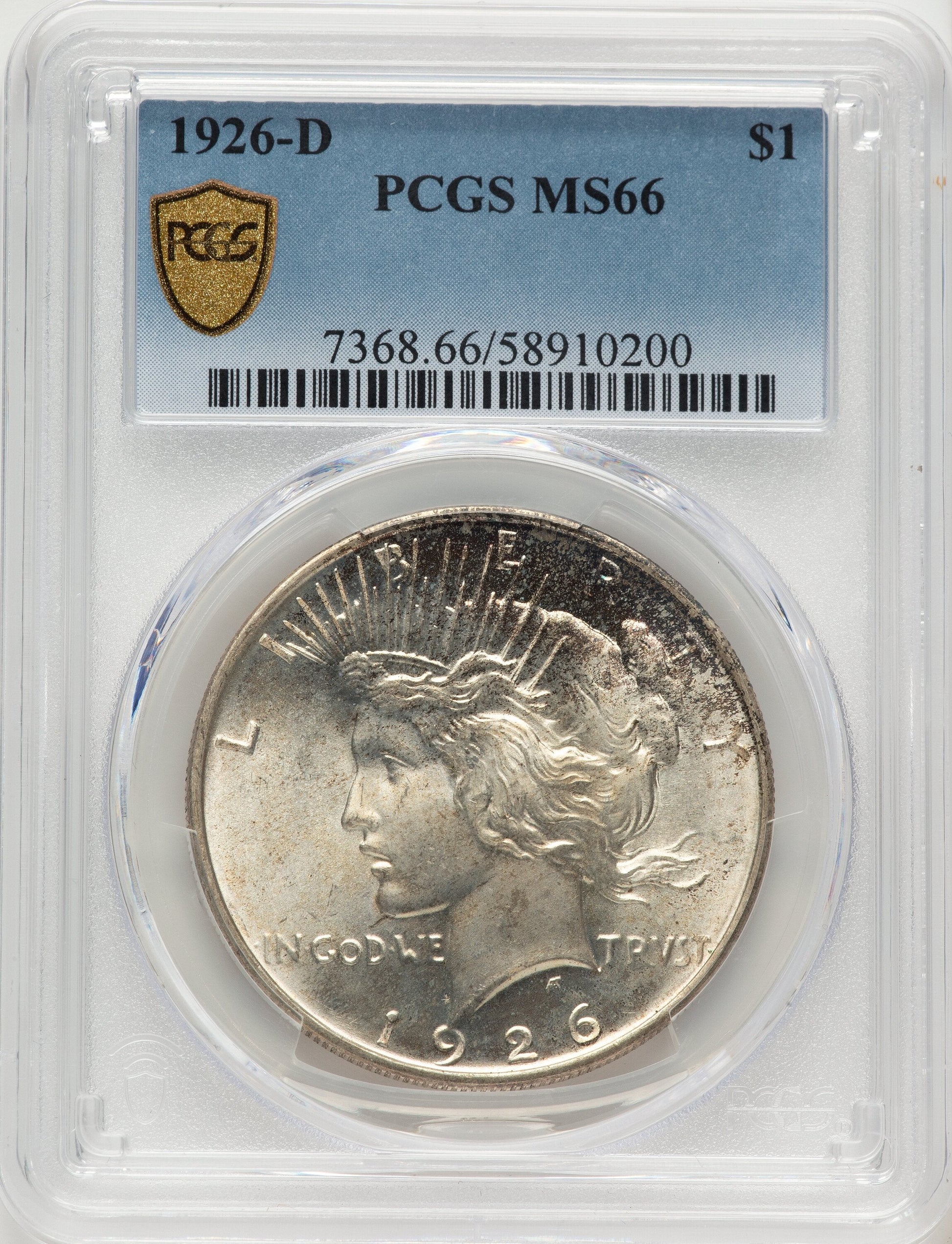 1926-D Peace Dollar PCGS MS66