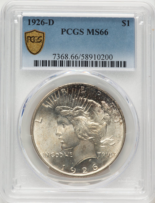 1926-D Peace Dollar PCGS MS66