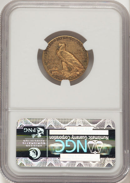 1911-D $5 Indian Half Eagle NGC AU50
