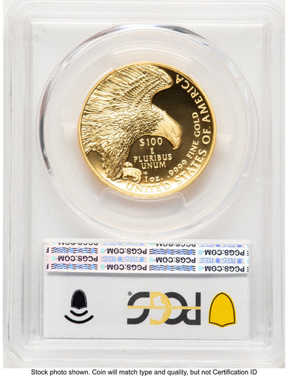 2019-W G$100 American Liberty High Relief Enhanced PL Blue Gradient PCGS MS70