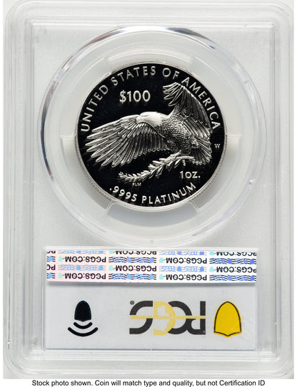 2019-W Proof Platinum Eagle 1 oz Blue Gradient PCGS PR70