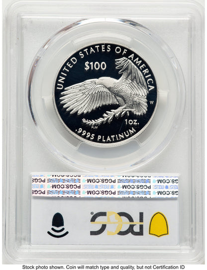 2022-W Proof Platinum Eagle 1 oz Blue Gradient PCGS PR70