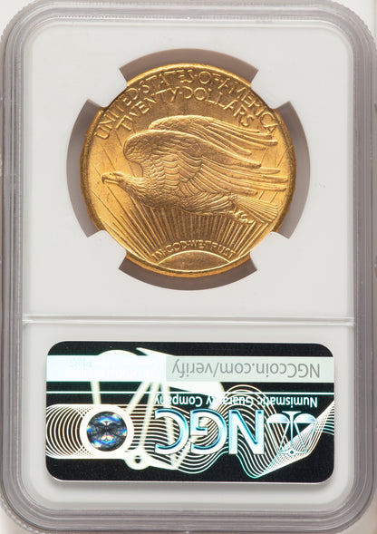 1911-D $20 CAC Saint-Gaudens Double Eagle NGC MS65+