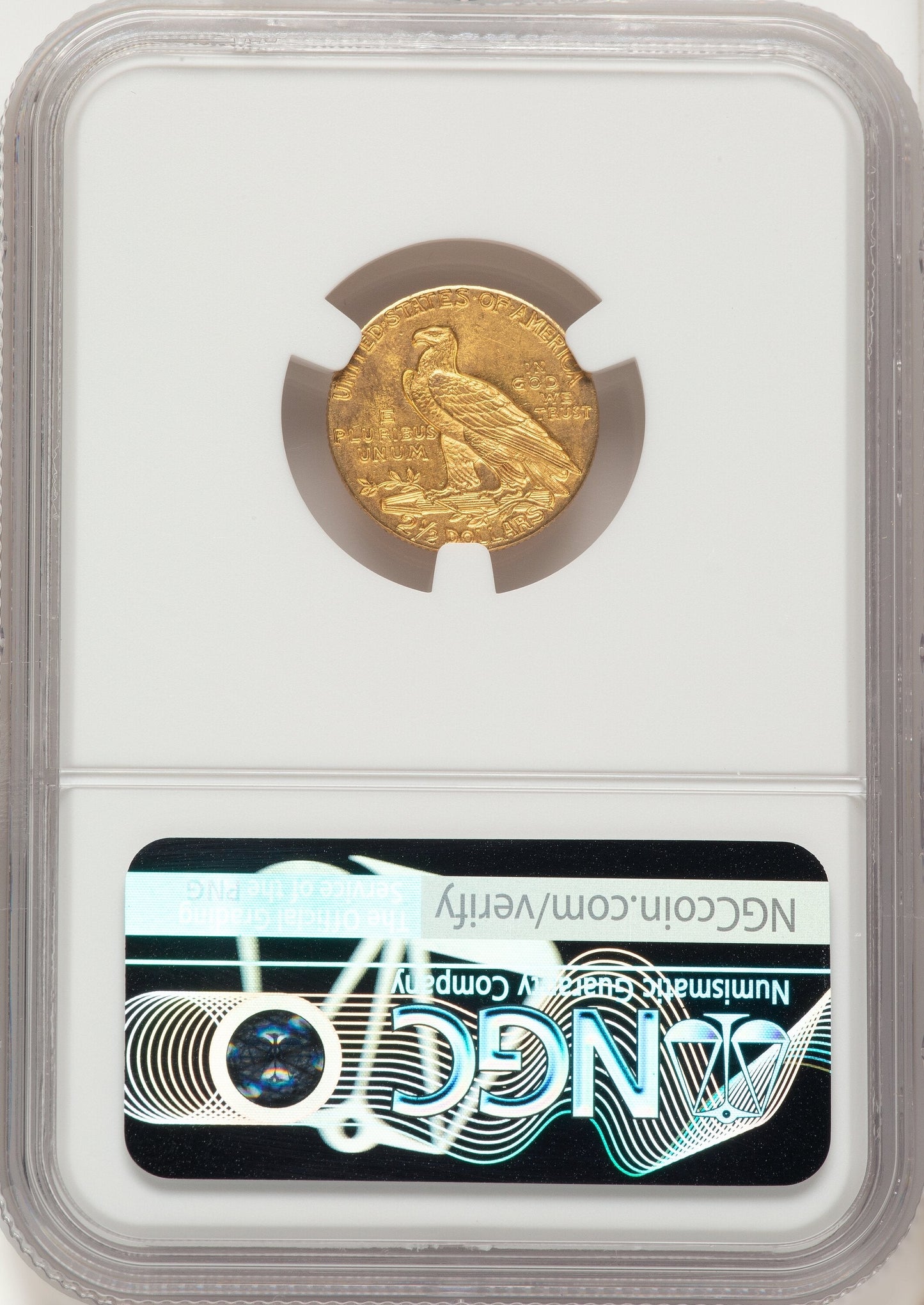 1911 $2.50 Indian Quarter Eagle NGC MS63