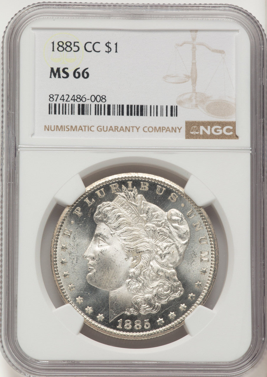 1885-CC Morgan Dollar NGC MS66