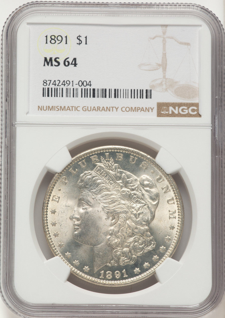 1891 Morgan Dollar NGC MS64