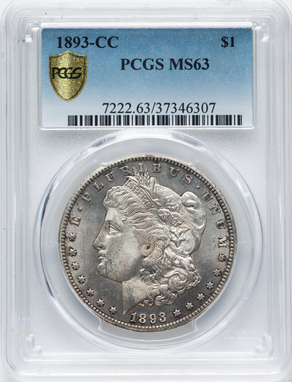1893-CC Morgan Dollar PCGS MS63
