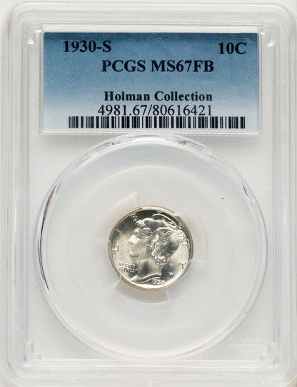 1930-S 10C FB Mercury Dime PCGS MS67