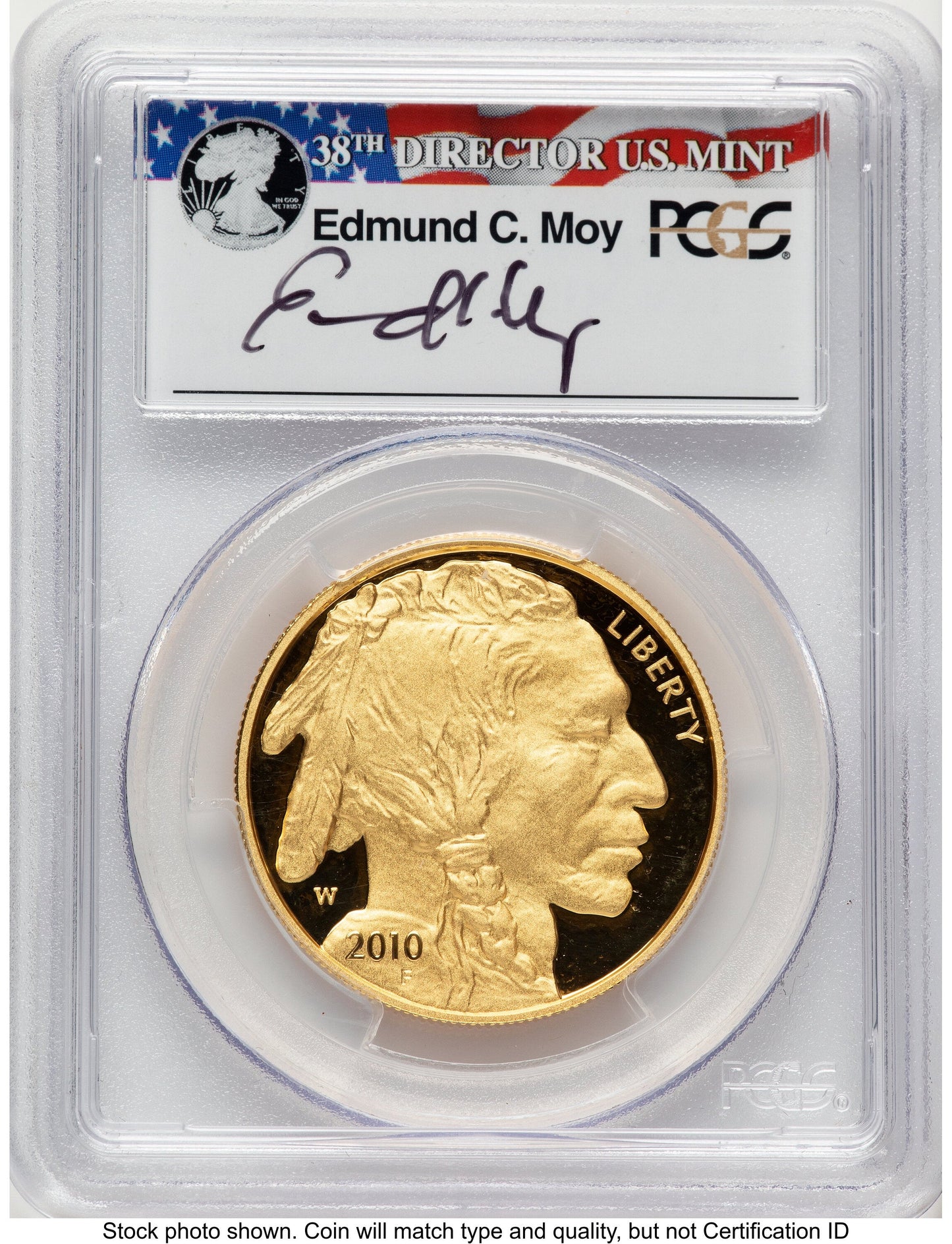 2010-W Proof Gold Buffalo 1 oz PCGS PR70 Ed Moy