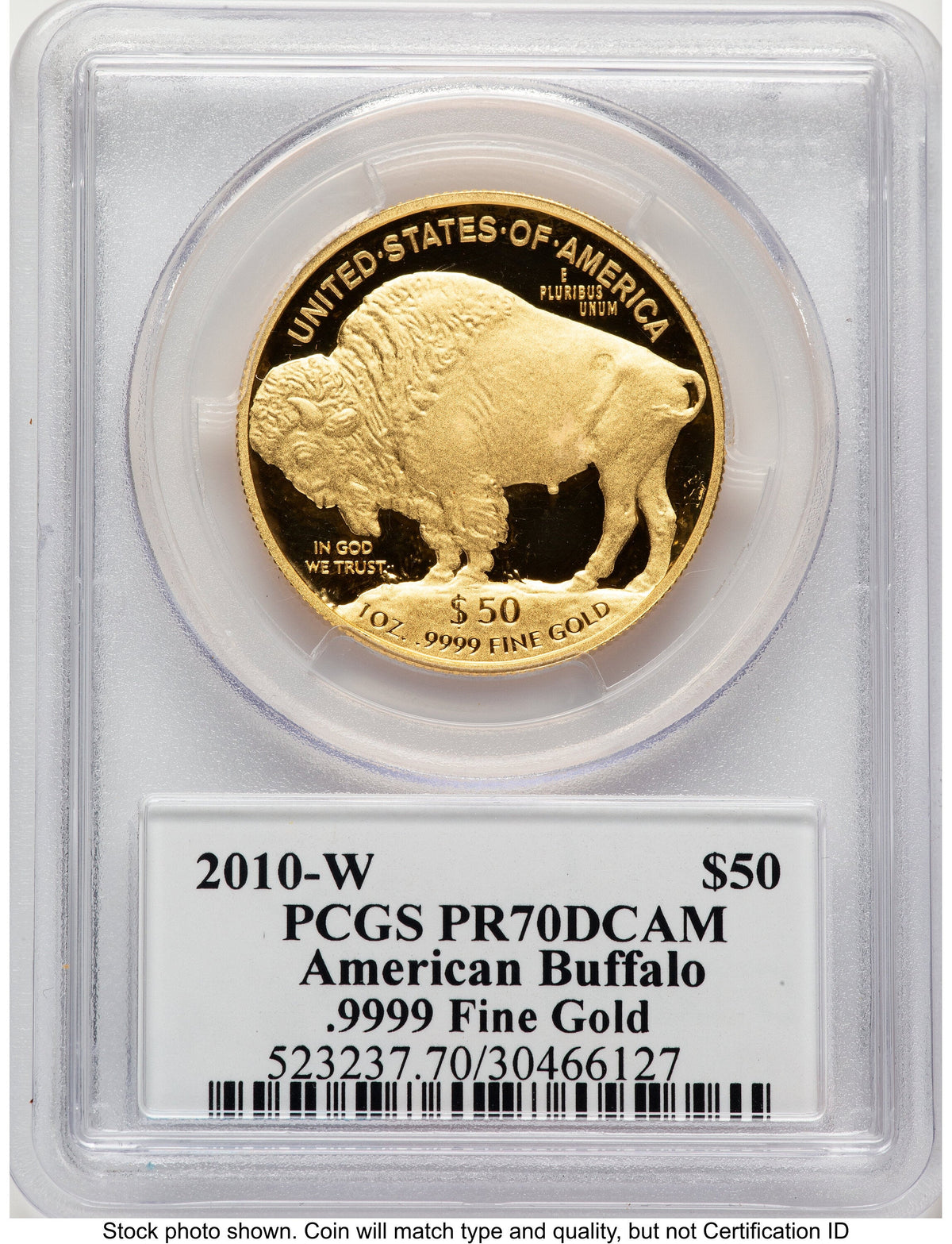2010-W Proof Gold Buffalo 1 oz PCGS PR70 Ed Moy