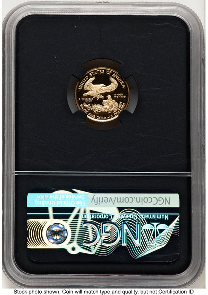 2018-W Proof Gold Eagle 1/10 oz FDI Elizabeth Jones Washington NGC PF70