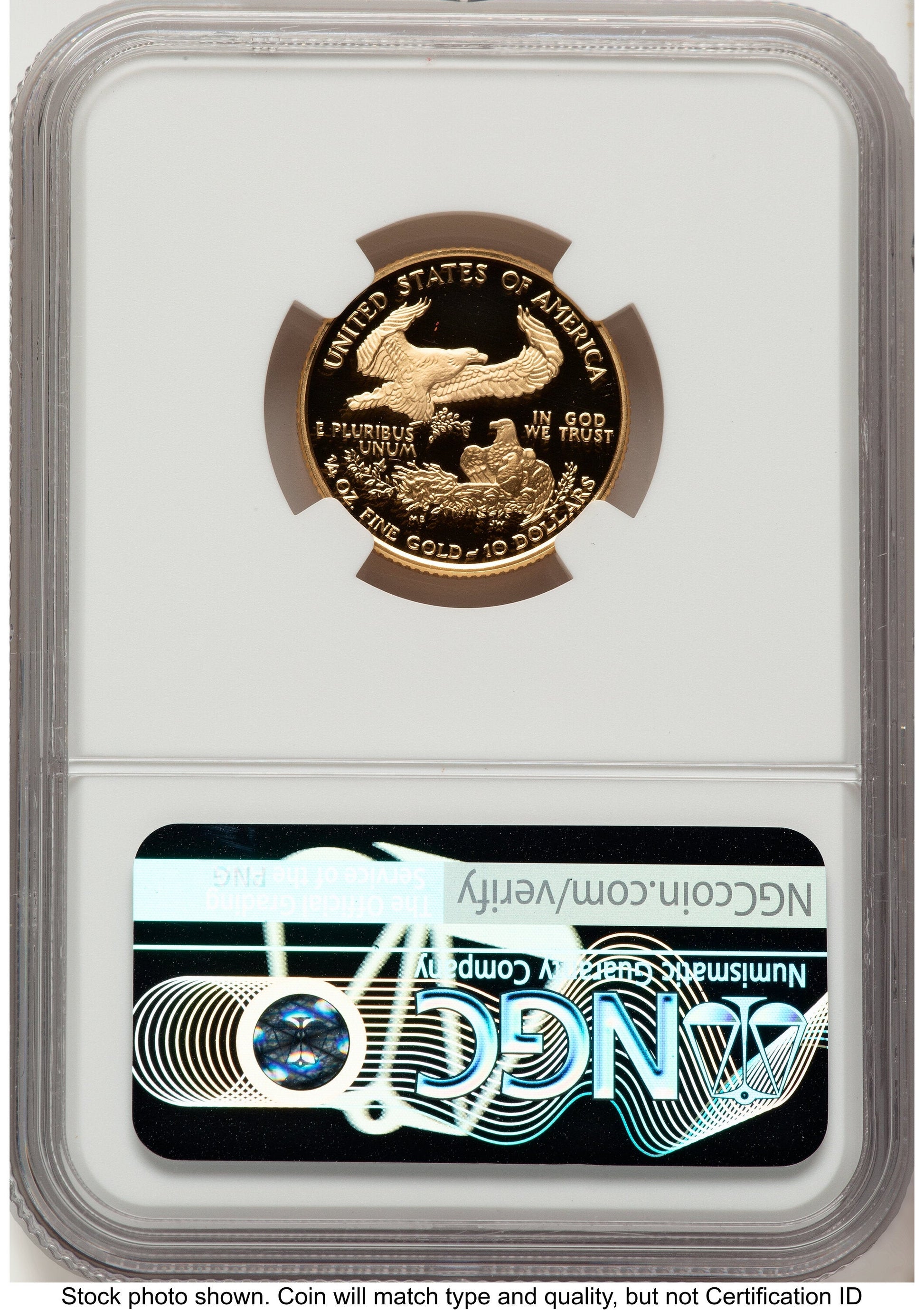 2002-W Proof Gold Eagle 1/4 oz Red Book NGC PF70