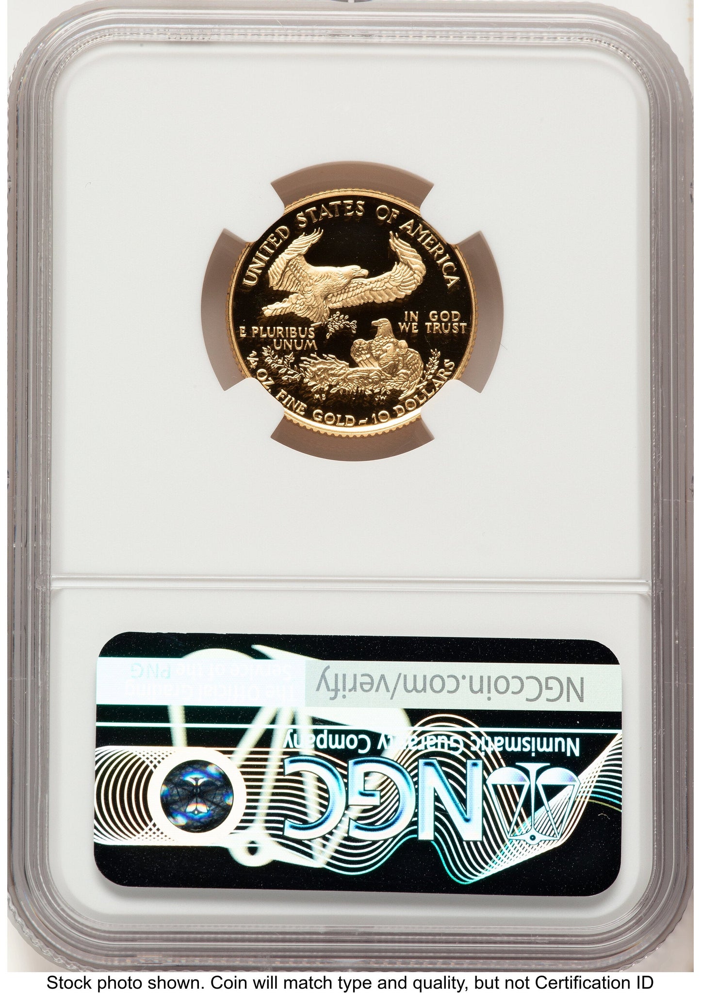 1997-W Proof Gold Eagle 1/4 oz Red Book NGC PF70