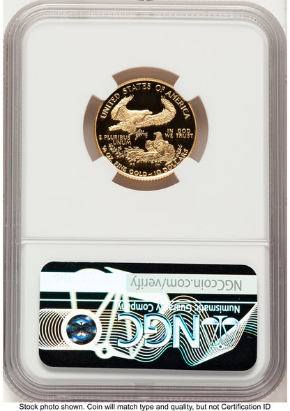 1997-W Proof Gold Eagle 1/4 oz Red Book NGC PF70