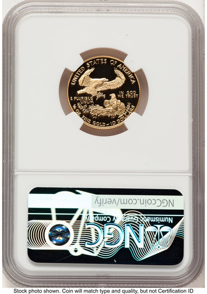 2000-W Proof Gold Eagle 1/4 oz Red Book NGC PF70