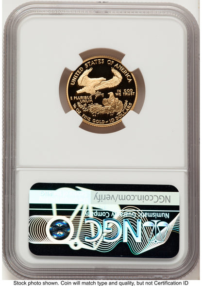 2004-W Proof Gold Eagle 1/4 oz Red Book NGC PF70