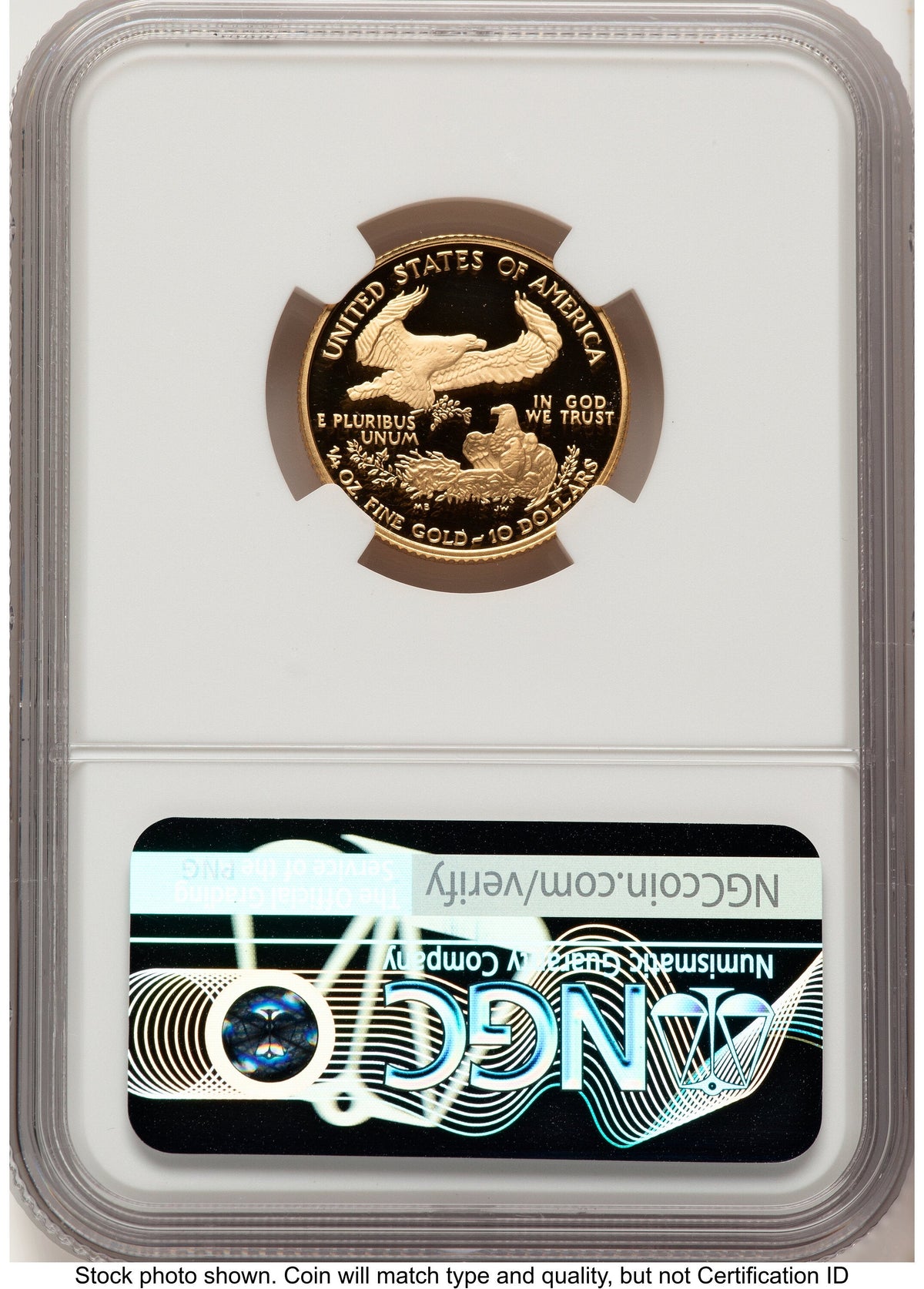 2007-W Proof Gold Eagle 1/4 oz Red Book NGC PF70