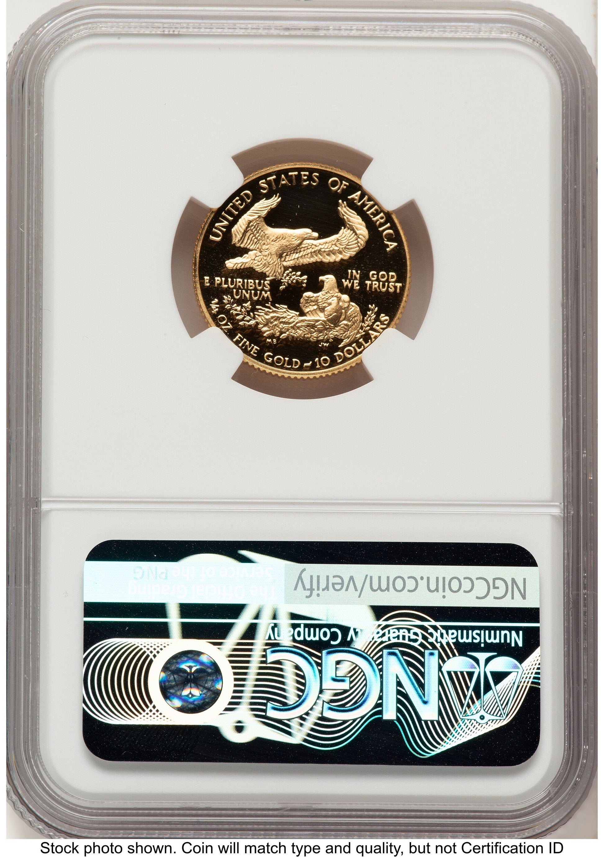 1988-P Proof Gold Eagle 1/4 oz Red Book NGC PF70