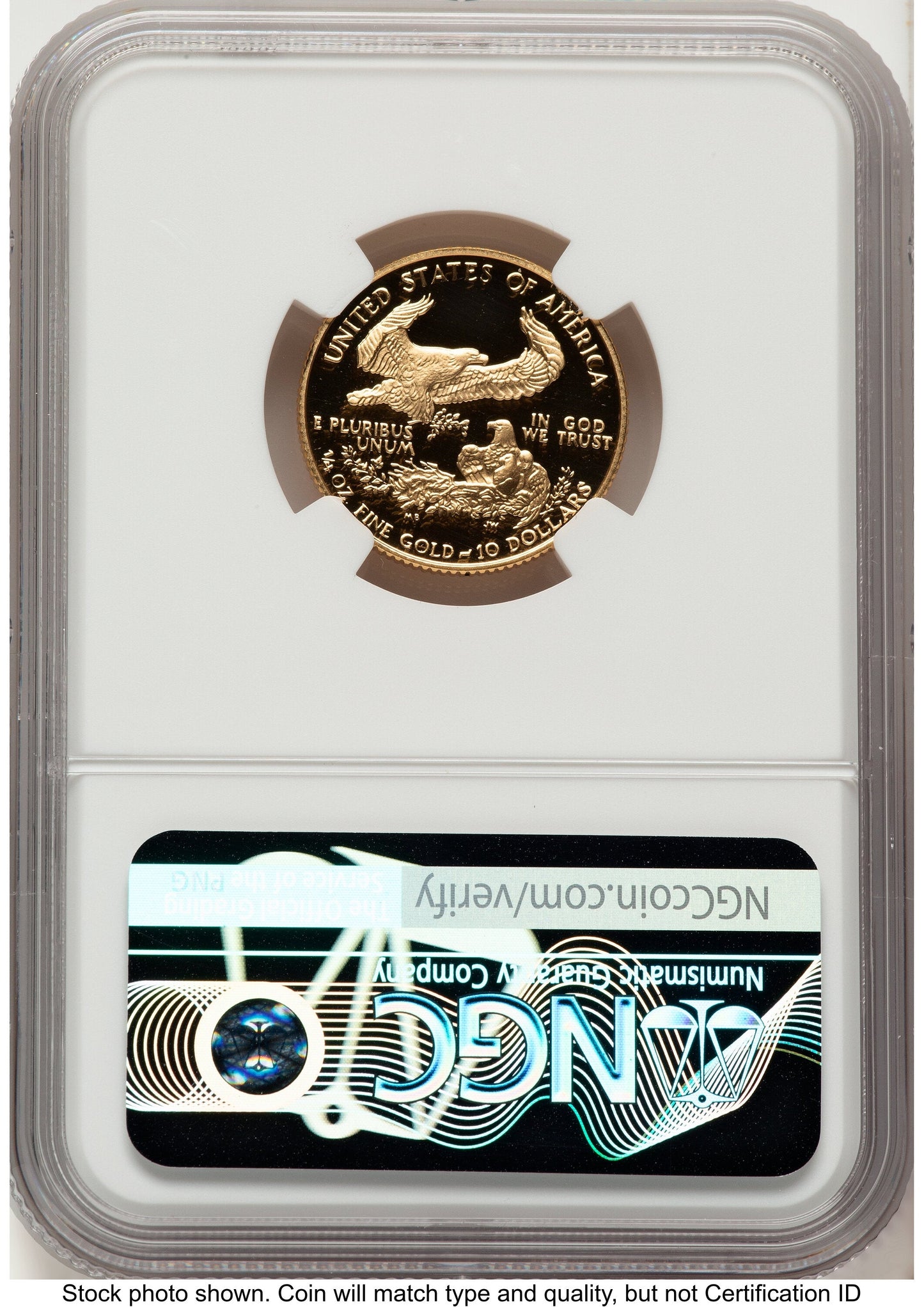 1990-P Proof Gold Eagle 1/4 oz Red Book NGC PF70