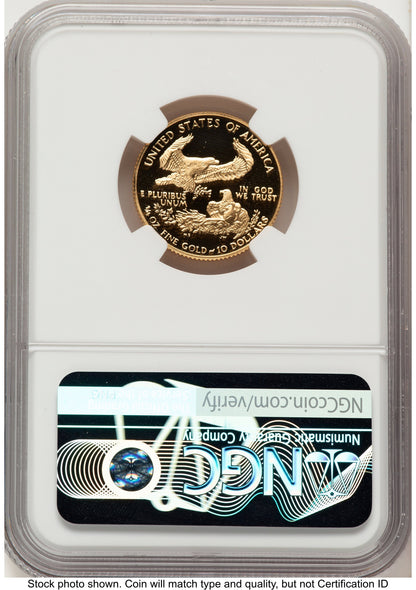 1988-P Proof Gold Eagle 1/4 oz Red Book NGC PF70