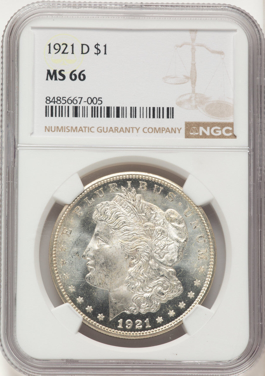 1921-D Morgan Dollar NGC MS66