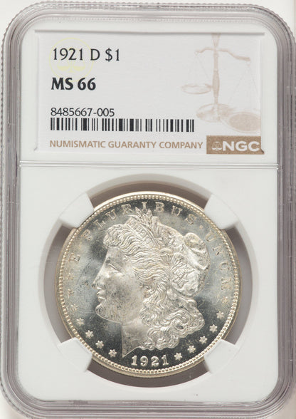 1921-D Morgan Dollar NGC MS66