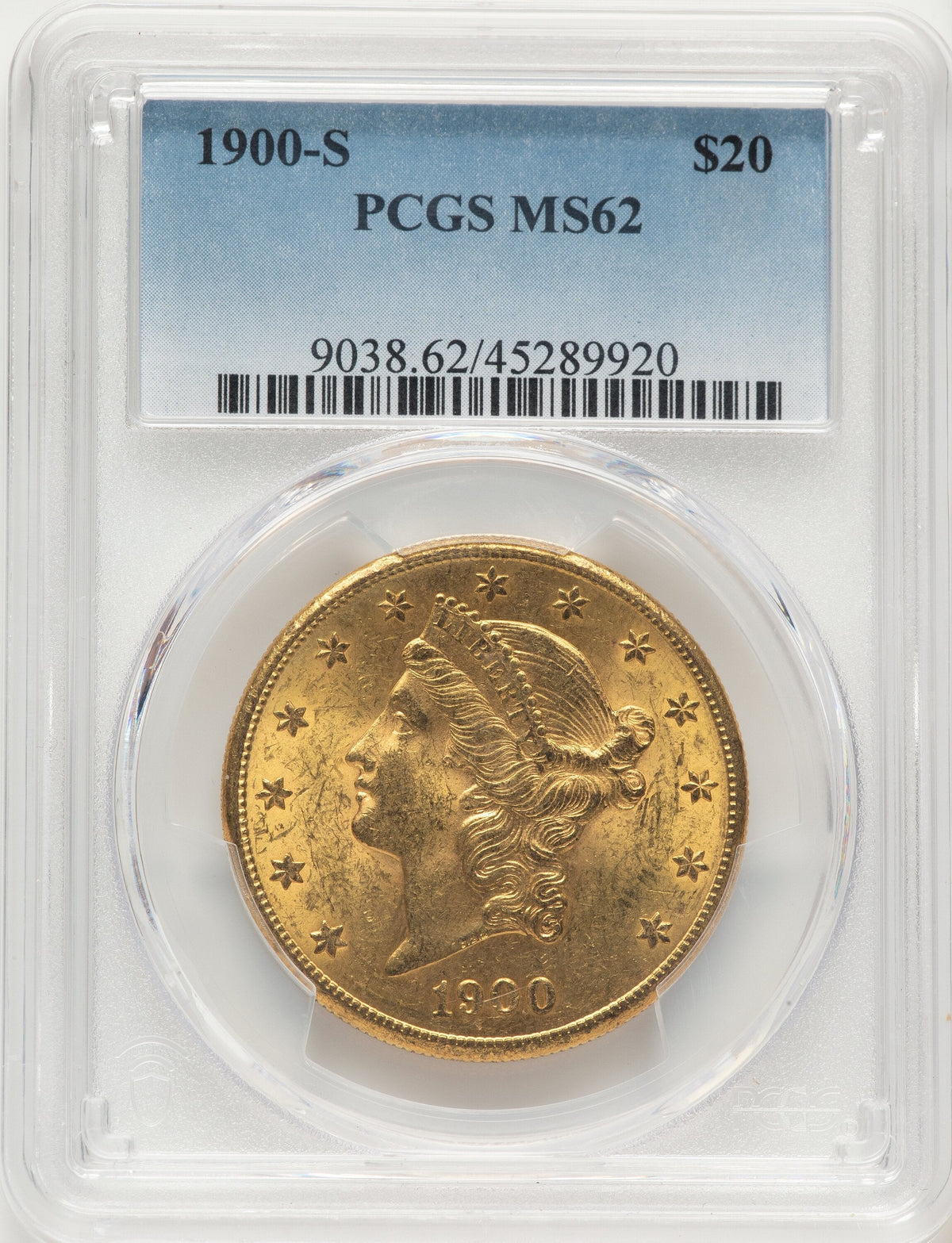 1900-S $20 Liberty Double Eagle PCGS MS62