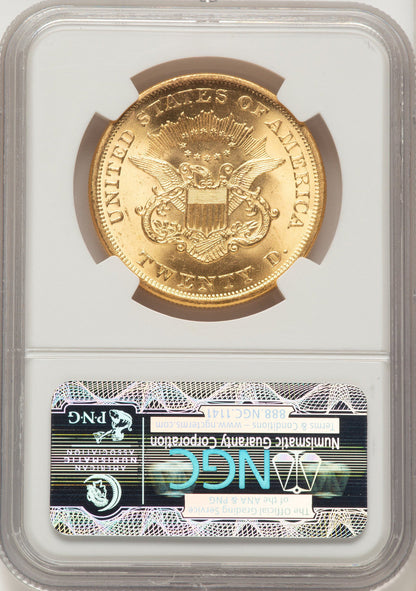 1865 $20 Liberty Double Eagle NGC MS63