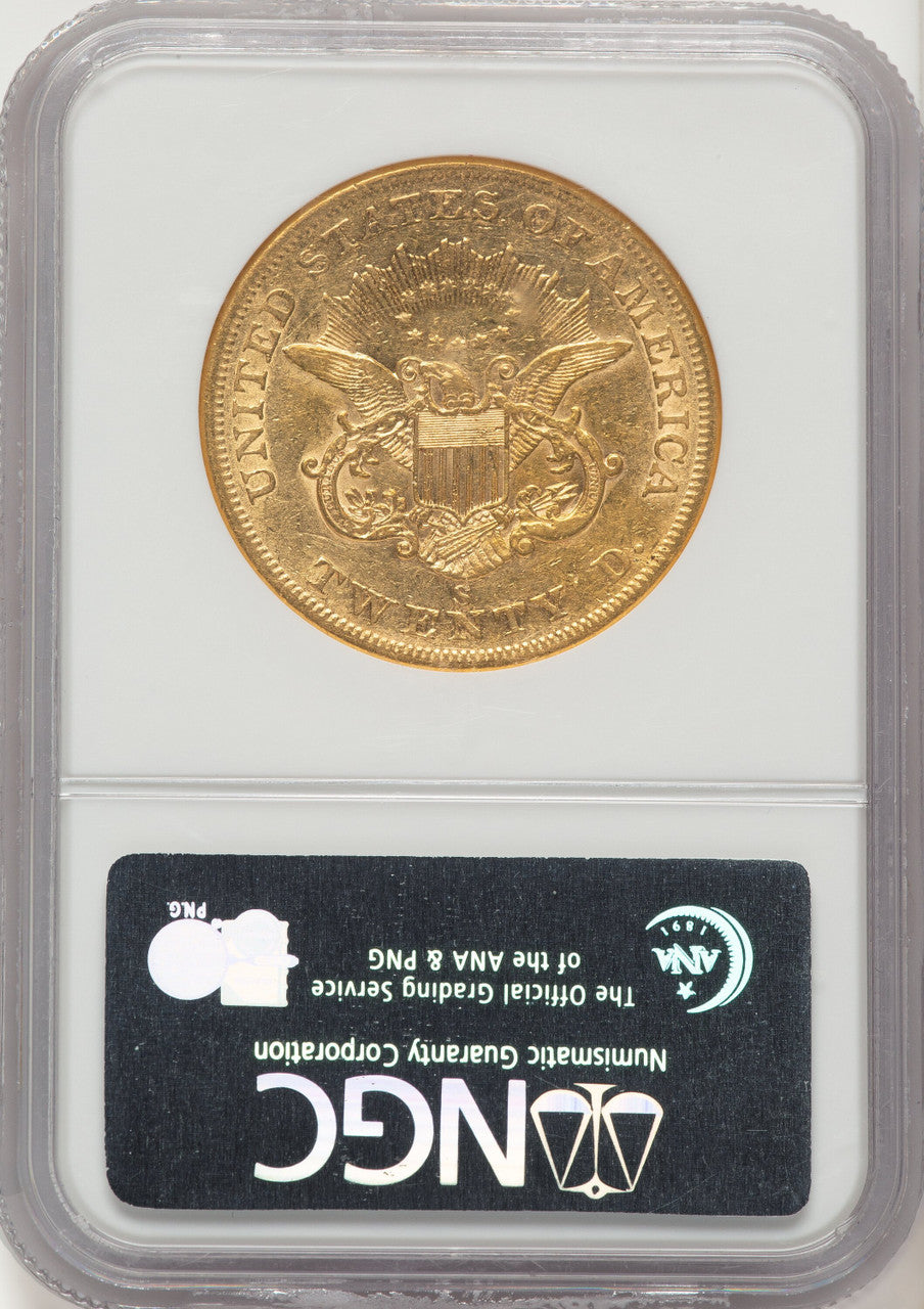 1859-S $20 Liberty Double Eagle NGC XF45