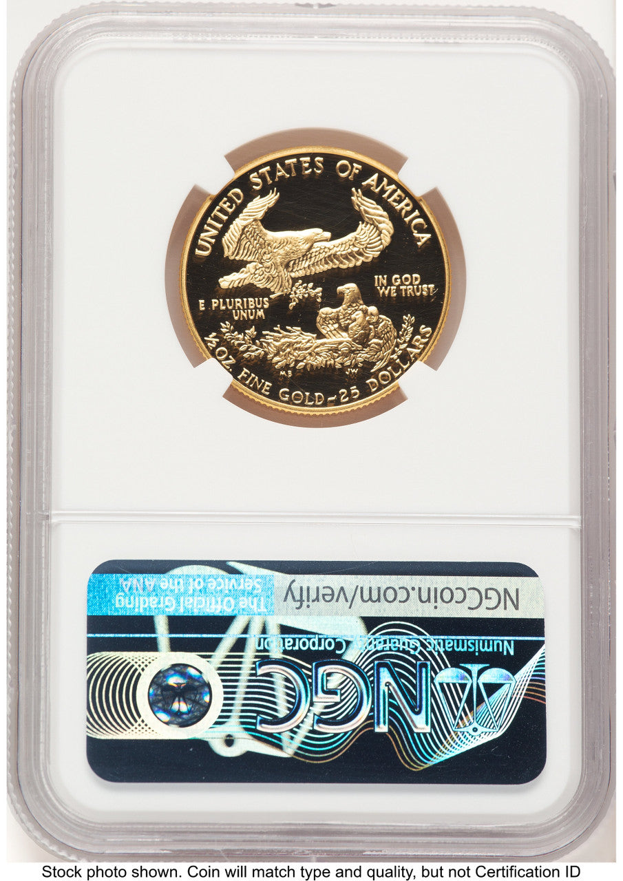 1990-P Proof Gold Eagle 1/2 oz Don Everhart NGC PF70