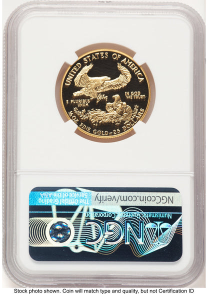 1990-P Proof Gold Eagle 1/2 oz Don Everhart NGC PF70