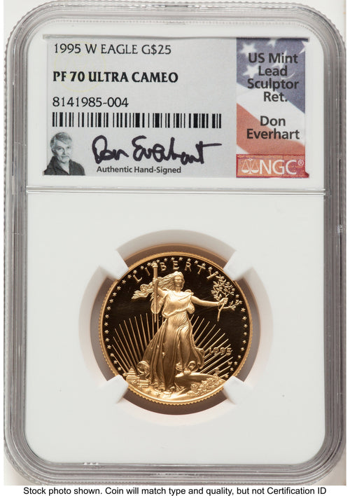 1995-W Proof Gold Eagle 1/2 oz Don Everhart NGC PF70