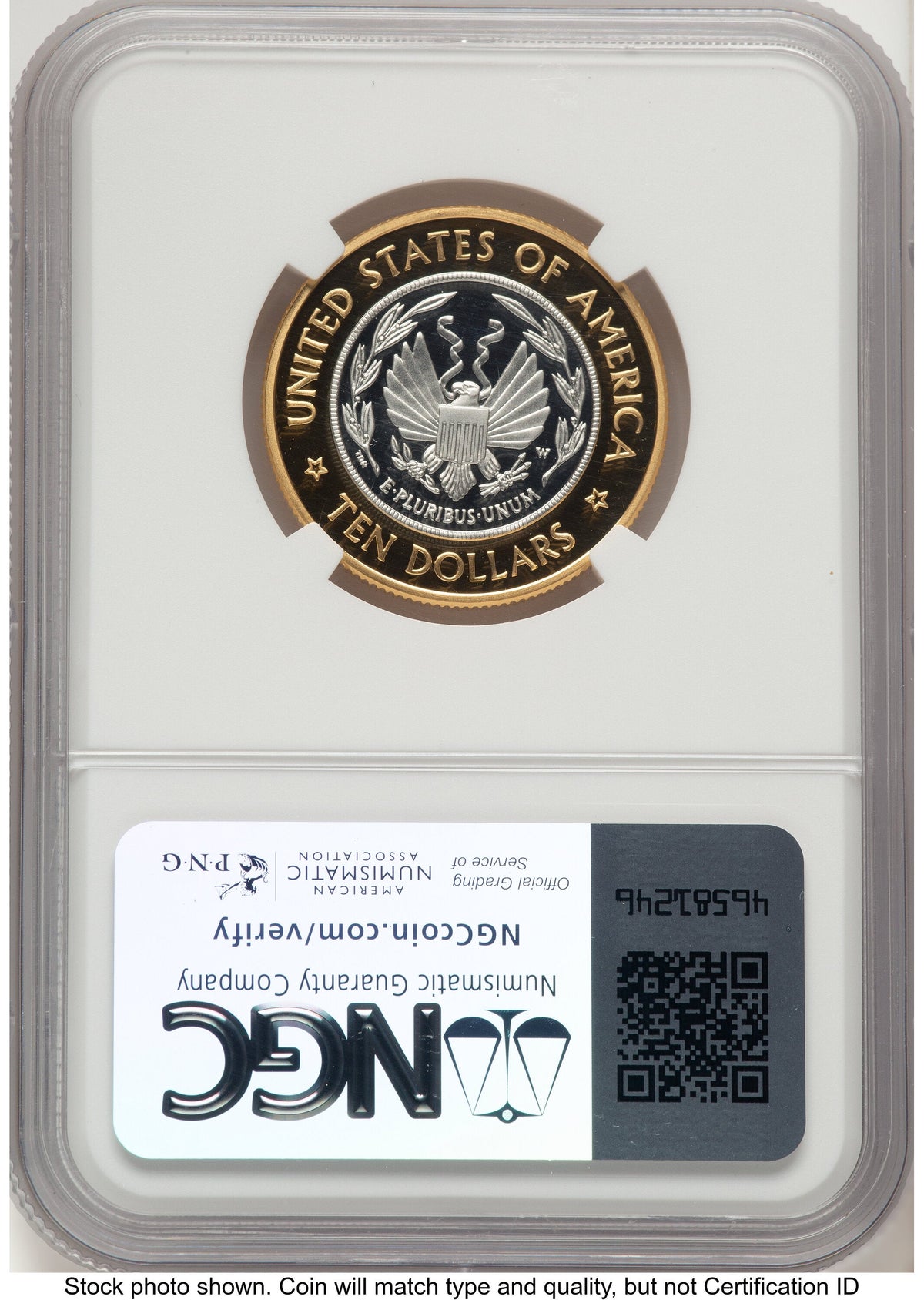 2000-W $10 Library of Congress Bi-Metallic Gold 0.2509 oz and Platinum 0.2509 oz Don Everhart Modern Issues NGC PF70