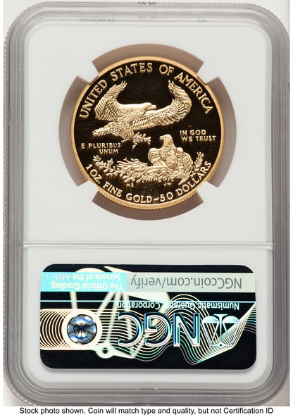 2014-W Proof Gold Eagle 1 oz Reagan Bust Art NGC PF70