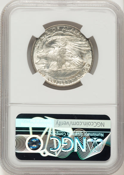 1921 50C Alabama CAC Commemorative Silver NGC MS66+