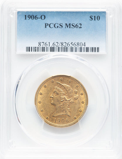 1906-O $10 Liberty Eagle PCGS MS62