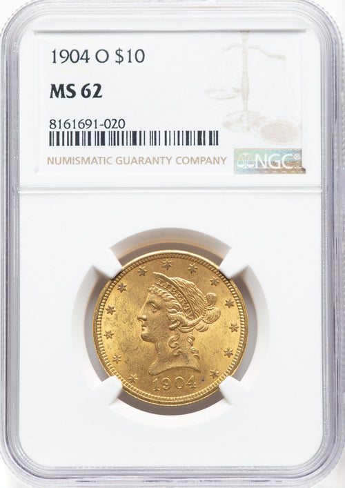 1904-O $10 Liberty Eagle NGC MS62