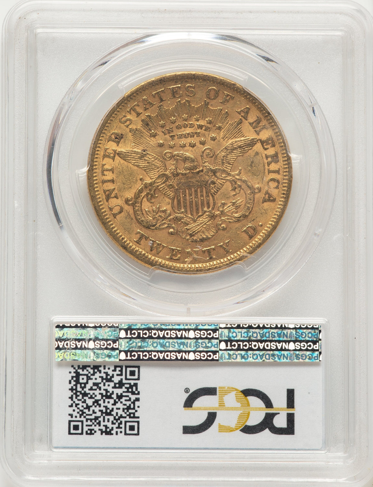 1868-S $20 Liberty Double Eagle PCGS AU50