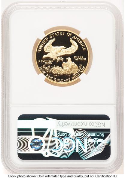 1987-P Proof Gold Eagle 1/2 oz Brown Label NGC PF70
