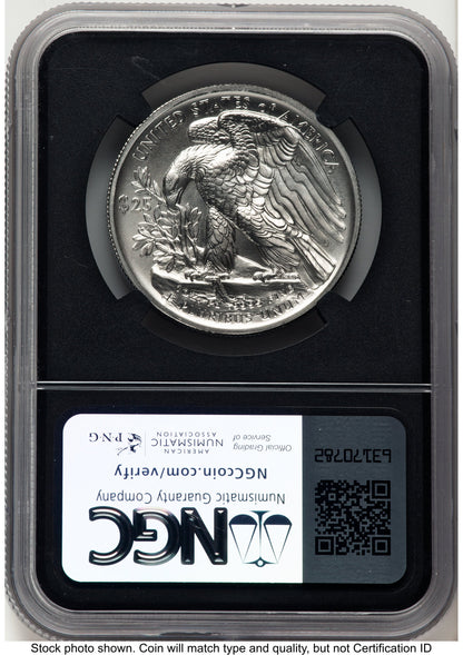 2017 Palladium Eagle 1 oz ER Miles Standish NGC MS70