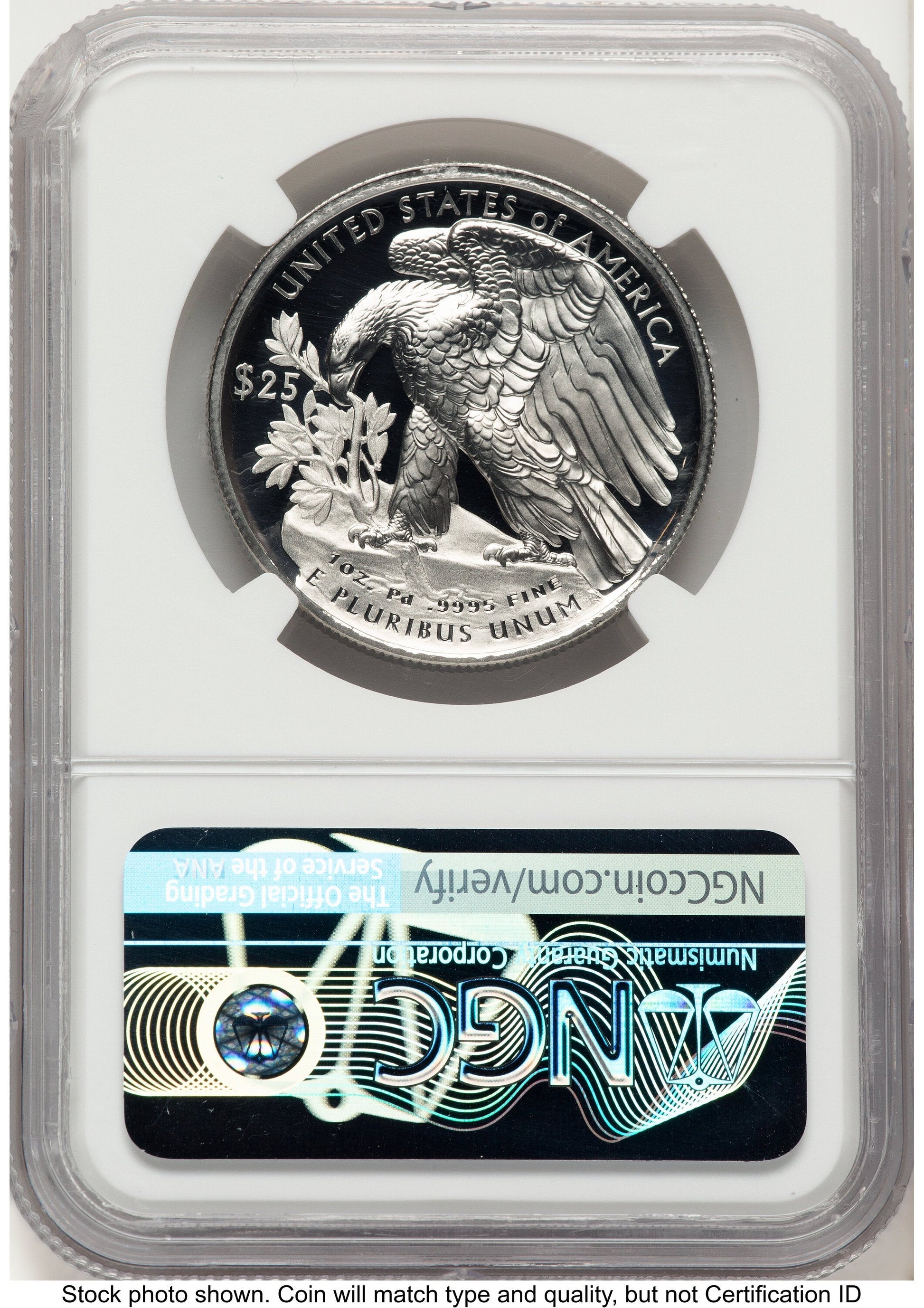 2018-W Palladium Eagle 1 oz FDI John Washington NGC PF70 Mercanti