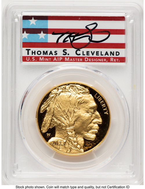 2023-W Proof Gold Buffalo 1 oz AR Thomas Cleveland Americana PCGS PR70