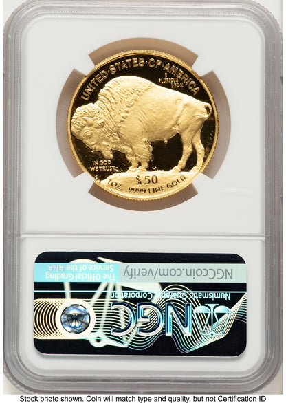 2021-W Proof Gold Buffalo 1 oz ER Don Everhart NGC PF70