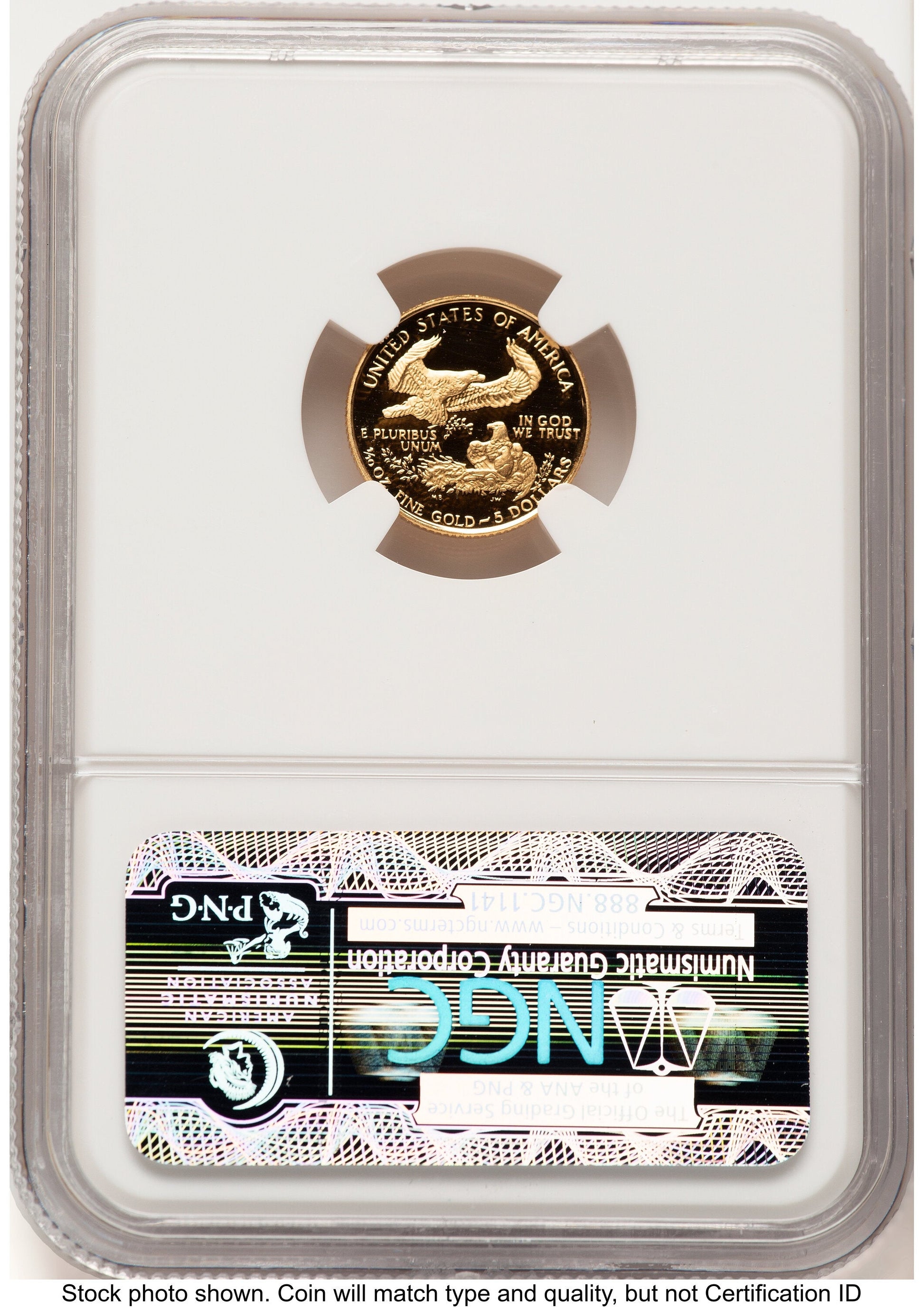 1989-P Proof Gold Eagle 1/10 oz Brown Label NGC PF70