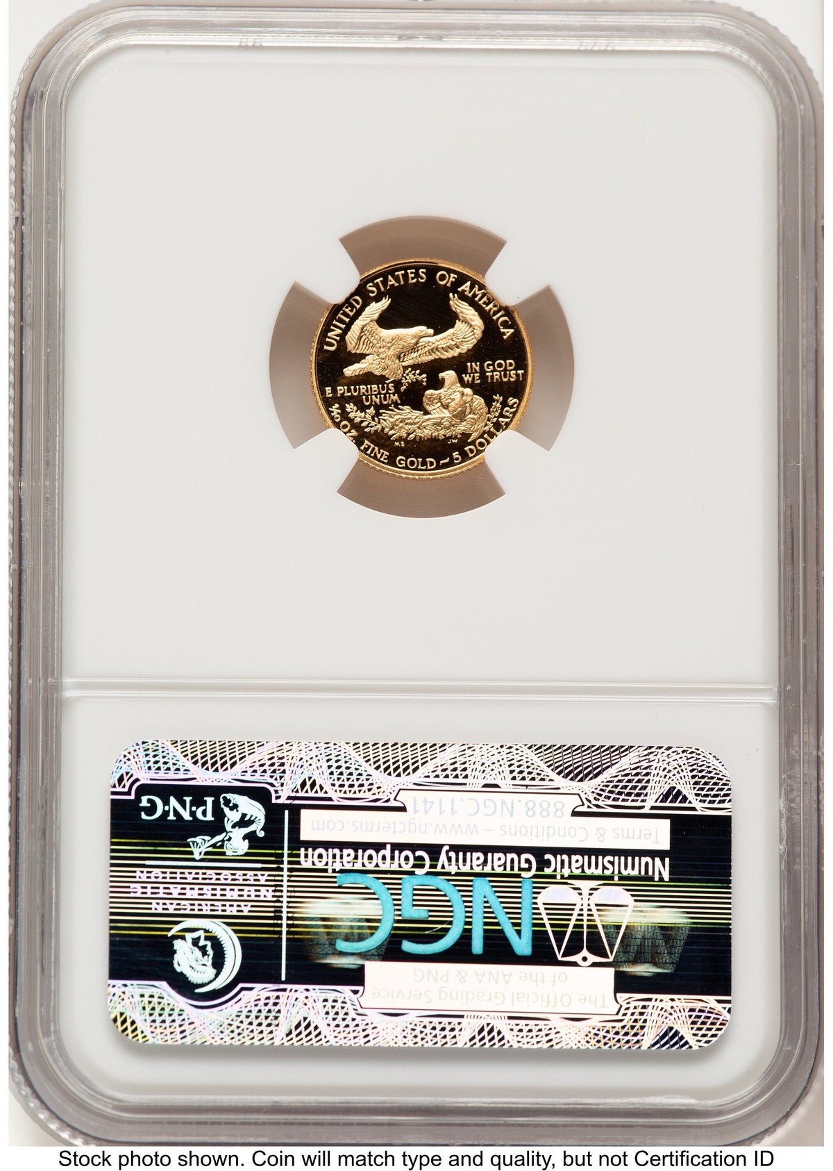 1988-P Proof Gold Eagle 1/10 oz Brown Label NGC PF70